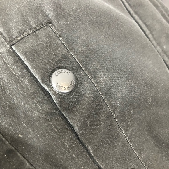 Canada goose fur lined black parka size small - Picture 6 of 8